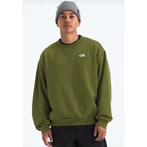 Men's North Face Evolution Crewneck‎ Sweatshirt Green Size Small